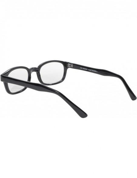 Goggle Original KD's Biker Sunglasses (Black Frame/Clear Lens) - Black Frame/Clear Lens - CK112W4C5ZH $10.22