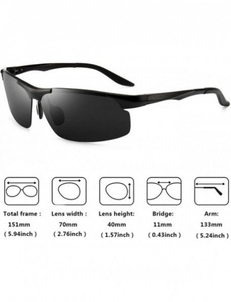 Round Unisex Polarized Sunglasses Oversized Fashion Shades For Men/Women - Black - C618RHRLKX5 $11.66