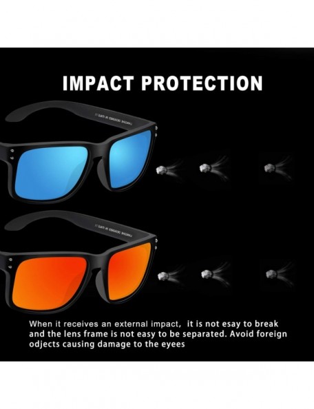Wayfarer Polarized Square Sunglasses For Men and Women Matte Finish Sun Glasses UV Protection Glasses - CB192TU99IN $17.98