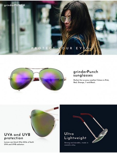 Oversized Trendy Oversized Classic Metal Frame Aviator Sunglasses - CC18KODMCDE $14.09