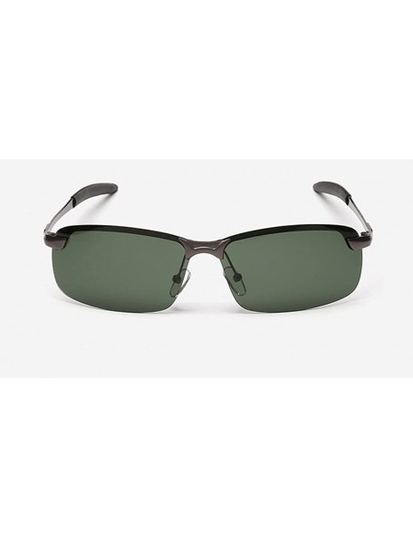Rectangular Polarized Sunglasses Lightweight Fashionwear - Coffee - CZ18SXL6X7G $8.78