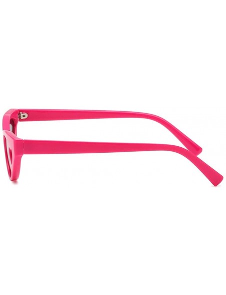 Square Fashion Vintage Retro Style Glasses Women Smasll Frame Heart Sunglasses - E - CN18OAK6Y7N $6.67