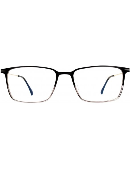 Rectangular Eyeglasses 8116 Classic Rectangular - for Womens-Mens 100% UV PROTECTION - Blacktransparent - CD192TDAZ2I $27.12