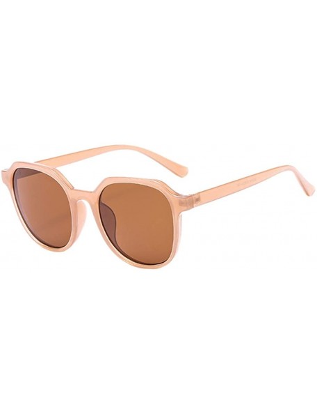 Oversized Men Womens Sunglasses 100% UV 400 Protection Retro Vintage Round Frame Glasses Fishing Sport Sunglasses - CI199UTNI...
