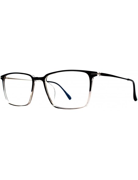 Rectangular Eyeglasses 8116 Classic Rectangular - for Womens-Mens 100% UV PROTECTION - Blacktransparent - CD192TDAZ2I $27.12