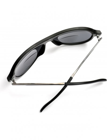 Aviator Bifocal Readers Pilot Military Cool Factor Sun-shade Sunglasses - Black - C6189ANCO6Y $24.64