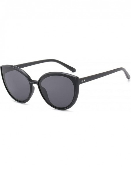 Oversized Vintage Sunglasses for Men or Women PC AC UV 400 Protection Sunglasses - Black Gray B - CJ18SZU9C2C $17.93