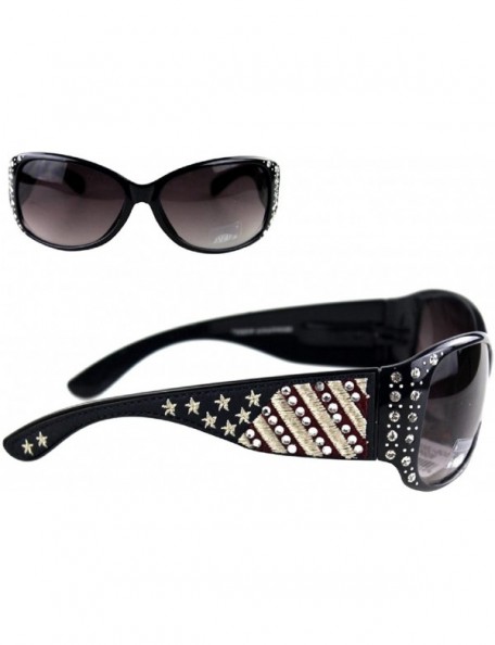 Round US Pride Sunglasses - Black - CY17AYS7CSS $28.64