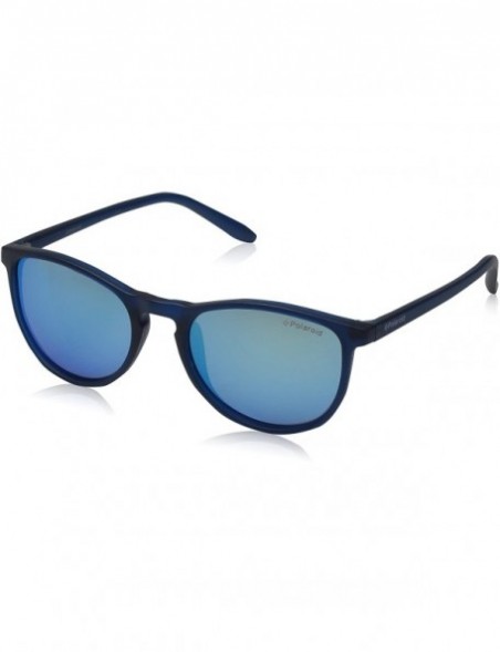 Rectangular unisex-child Pld8016/N Rectangular Sunglasses - Bluetransparent - C4127P97GKH $37.14