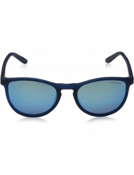 Rectangular unisex-child Pld8016/N Rectangular Sunglasses - Bluetransparent - C4127P97GKH $37.14