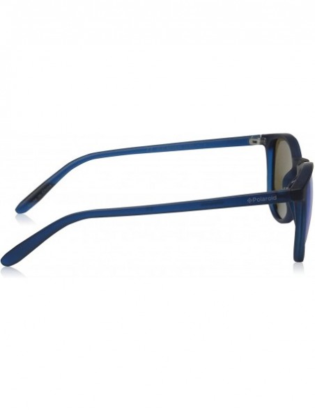Rectangular unisex-child Pld8016/N Rectangular Sunglasses - Bluetransparent - C4127P97GKH $37.14