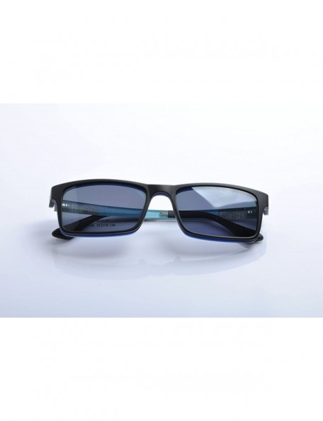 Rectangular Optical Eyeglasses Frames With Magnetic Polarized Sunglasses Clips - C050 - CF12IMP9K9N $19.81