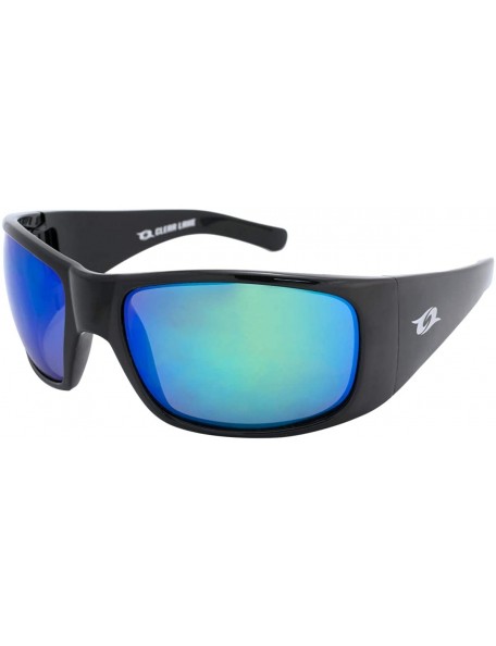 Oversized Polarized Sports Sunglasses for Men Women Fishing Running Hiking Running Cycling - Black - C918DNEZ3ED $13.98