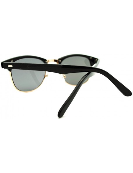 Round Truly Vintage Sunglasses Round Horn Rim Designer Fashion Shades - Black - CZ11F0MRL2F $10.25