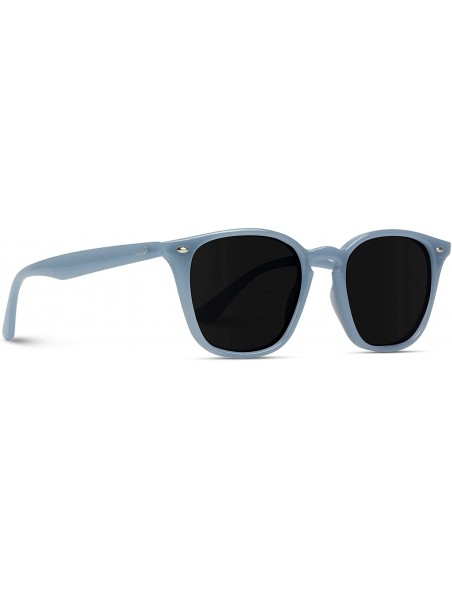Rimless Mirrored Lens Square Rectangular Modern Sunglasses Men Women - Milky Gray Frame / Black Mirror Lens - CG184XLS36I $15.46