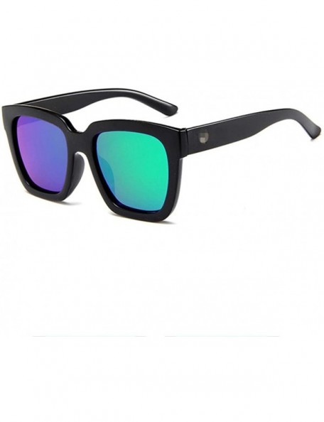 Rimless Polarized Sunglasses For Women- Mirrored Lens Fashion Goggle Eyewear - Green - CA18OA4T3AS $17.97