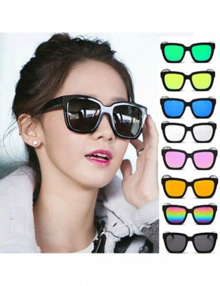 Rimless Polarized Sunglasses For Women- Mirrored Lens Fashion Goggle Eyewear - Green - CA18OA4T3AS $11.35