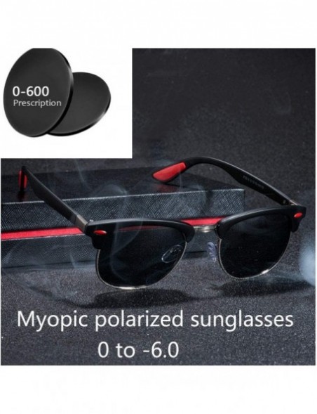 Square 2019 classic retro sunglasses frog mirror unisex myopia polarized 0 to - 6.0 driving polarized glasses - C118QTI6SDT $...