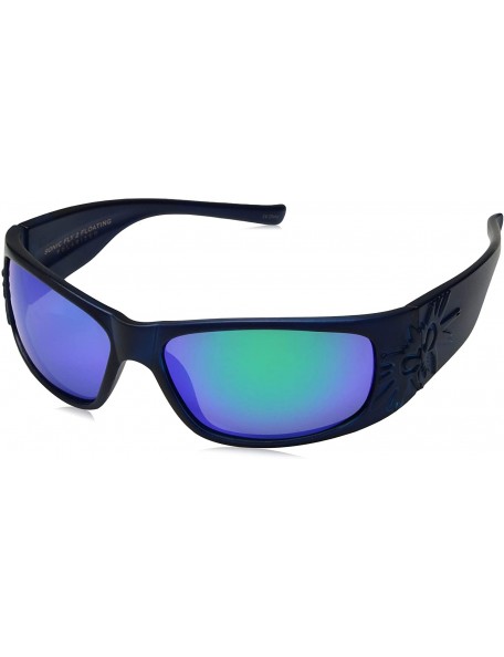 Shield Sonic 2 Floating Polarized Shield Sunglasses - Matte Blue - CF18GN0C590 $40.60