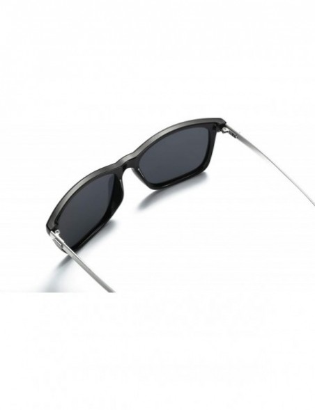 Oval Unisex Polarized Aluminum Sunglasses Vintage Sun Glasses For Men/Women - Silver - C718SODKW2M $10.14