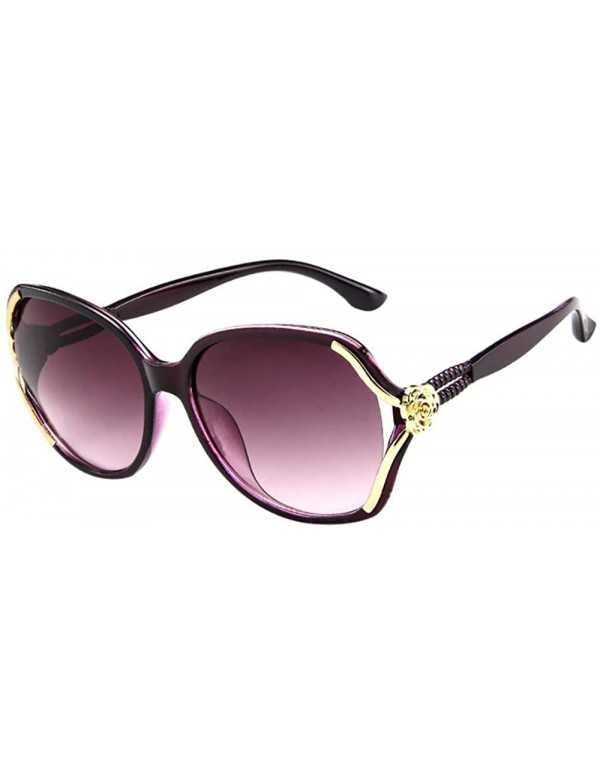 Shield Mens Womens Rose Big Frame Retro Vintage Sunglasses Eyeglasses - G - CP18TLXOX3K $10.25