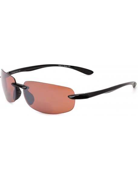 Sport Lovin Maui" Sport Wrap Polarized Sunglasses for Men and Women - Lightweight Frames - CT194RUI2U4 $27.08