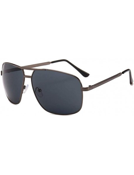 Aviator 2019 Vintage Pilot Sunglasses Women/Men Brand Designer Sun Glasses Black Gray - Black Gray - CA18Y6S2DZO $9.22