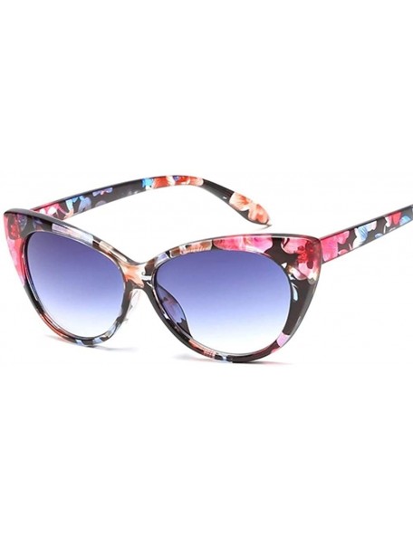 Cat Eye Cat Eye Sunglasses Women Retro Female Sun Glasses Female UV400 - Double Gray - CR198XWYITR $12.42