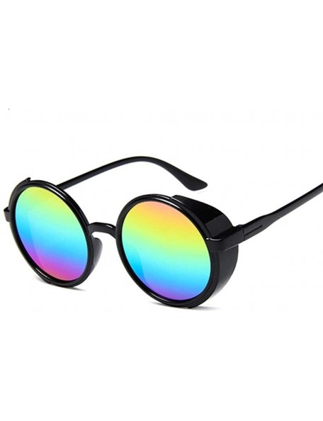 Shield Steampunk Sunglasses Goggles Plastic - Multicolored - CT198XH5OA8 $19.03