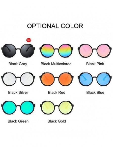 Shield Steampunk Sunglasses Goggles Plastic - Multicolored - CT198XH5OA8 $8.76