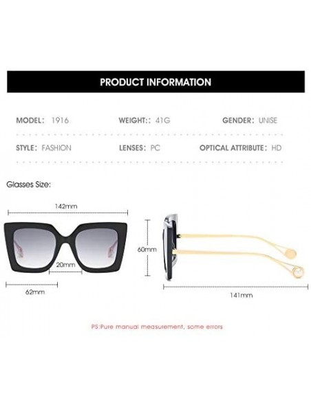 Square designer classic sunglasses protection windproof - Leopard/Tea - C01999SKLY2 $12.46