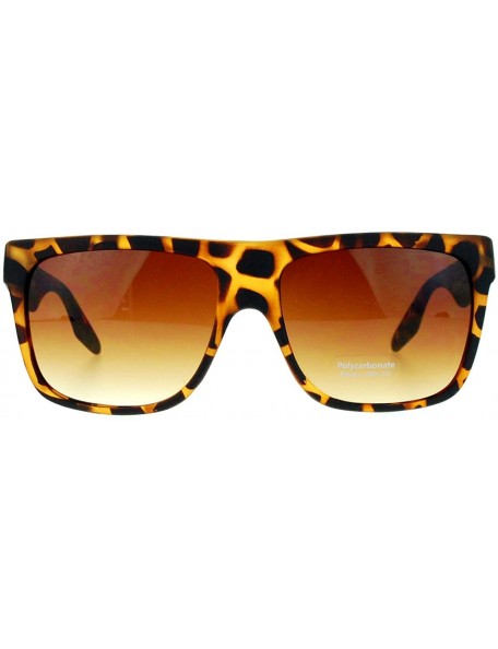 Square Classic Fashion Sunglasses Unisex Square Matte Frame Eyewear UV Protection - Tortoise - C5126E2QY8V $18.13