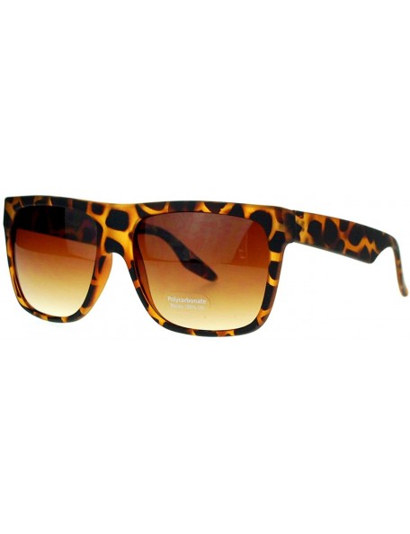 Square Classic Fashion Sunglasses Unisex Square Matte Frame Eyewear UV Protection - Tortoise - C5126E2QY8V $10.43
