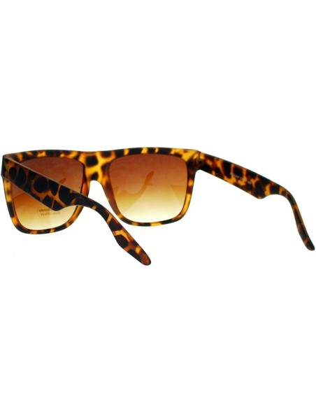Square Classic Fashion Sunglasses Unisex Square Matte Frame Eyewear UV Protection - Tortoise - C5126E2QY8V $10.43