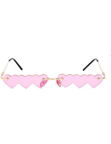 Rimless Rimless Sunglasses Fashion Rectangle Glasses - CE196YLID6S $19.36