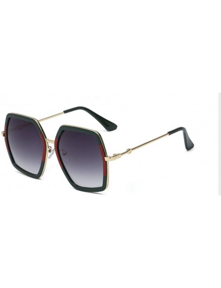 Aviator Oversized Geometric Sunglasses for Women Fashion Chic Square Aviator Frame - Multi Tinted - CB18DZWHMS6 $11.54