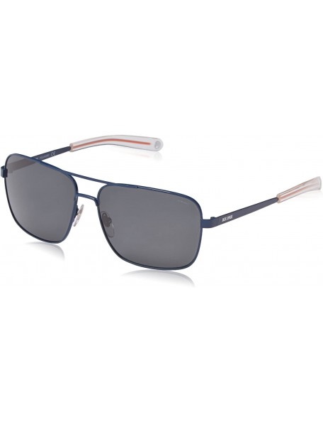 Rectangular Men's Wright Polarized Rectangular Sunglasses - Navy - CR11KC6ICV3 $28.85