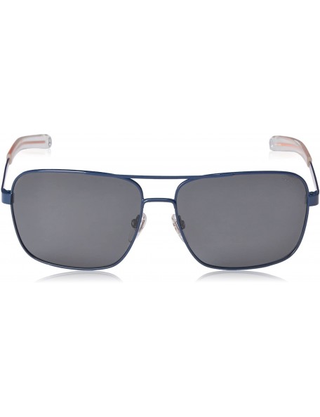 Rectangular Men's Wright Polarized Rectangular Sunglasses - Navy - CR11KC6ICV3 $28.85