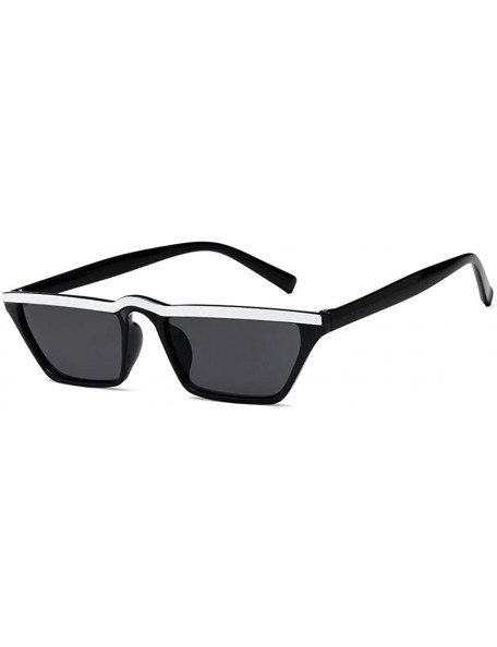 Rimless Vintage Small Square Shade Sunglasses Women Eyewear Plastic Frame - White - C418DHE0RW6 $14.24