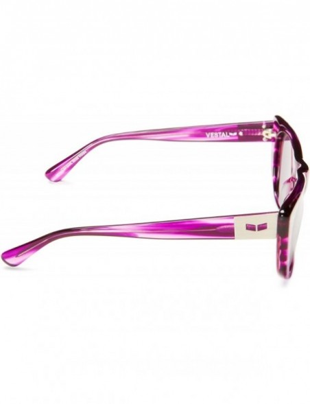Cat Eye Women's St Jane Cat-Eye Sunglasses - Purple Stripe - CI11DNL8HN7 $52.65
