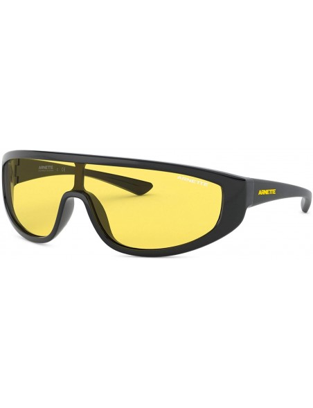 Sport mens An4264 Clayface Shield Sunglasses Shield Sunglasses - Black/Yellow - C6192S90KKA $36.70