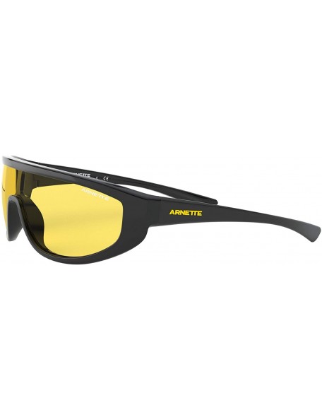 Sport mens An4264 Clayface Shield Sunglasses Shield Sunglasses - Black/Yellow - C6192S90KKA $36.70