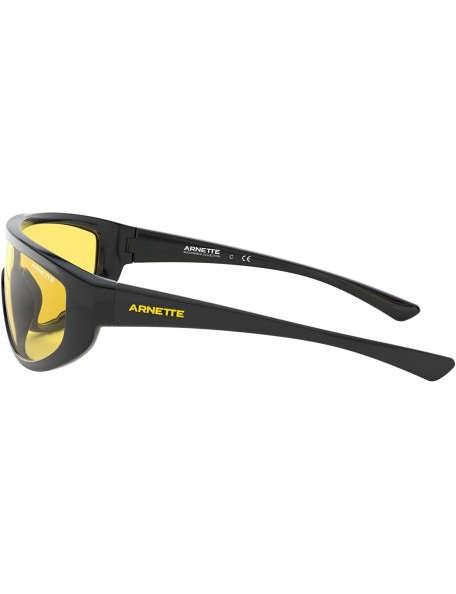 Sport mens An4264 Clayface Shield Sunglasses Shield Sunglasses - Black/Yellow - C6192S90KKA $36.70