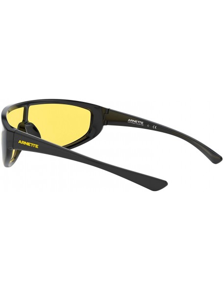 Sport mens An4264 Clayface Shield Sunglasses Shield Sunglasses - Black/Yellow - C6192S90KKA $36.70