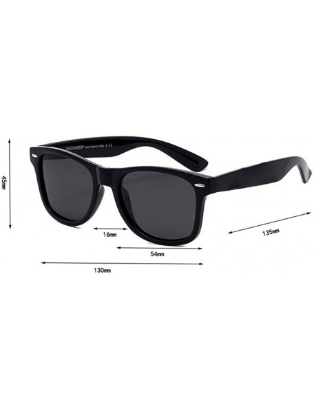 Square Sunglasses Unisex Polarized 100% UV Protection for Fishing and Outdoor Sports Retro Classic Square frame - Tan - CC18U...