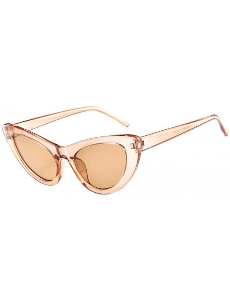 Cat Eye Cat Eye Big Frame Sunglasses Retro Fashion Eyewear for Ladies Man (A) - A - CD18R7C2YS7 $12.60