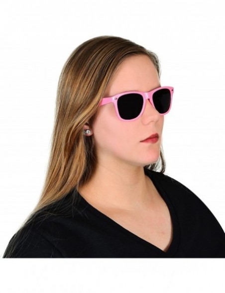 Wrap Polarized Sunglasses Vintage Retro Designer Unisex Sun Glasses UV400 - 1 Matte Black Frame - CU18H9NL95W $13.80