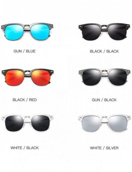 Aviator Men's Polarized Sunglasses All-Aluminum-Magnesium Sunglasses Classic Driver's Sunglasses - B - CC18QTEMXGM $38.63