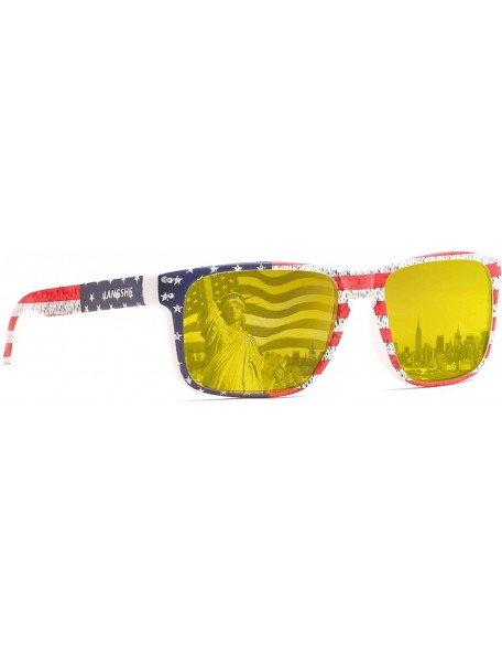 Wayfarer Polarized Square Sunglasses For Men and Women Matte Finish Sun Glasses UV Protection Glasses - CQ192TQD8CI $13.01
