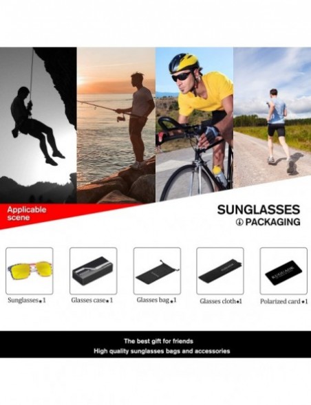 Wayfarer Polarized Square Sunglasses For Men and Women Matte Finish Sun Glasses UV Protection Glasses - CQ192TQD8CI $13.01